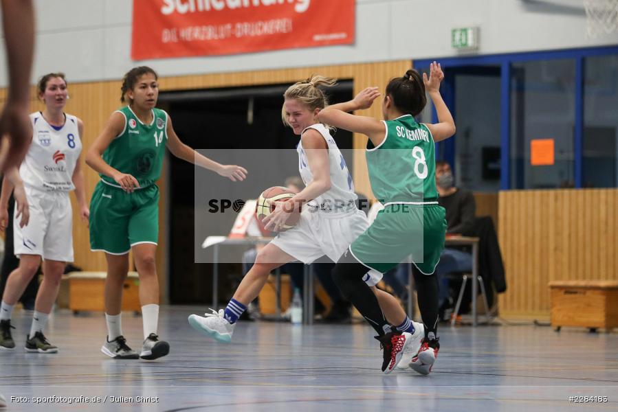 Teresa Hidalgo Gil, Sinja Sauer, Aurelia Barthel, Hans-Wilhelm-Renkhoff Halle, Marktheidenfeld, 25.10.2020, RBL, sport, action, Deutschland, Basketball, Regionalliga Damen HR-Nord, Oktober 2020, Saison 2020/2021, SC Kemmern 1930, TV Marktheidenfeld - Bild-ID: 2284183