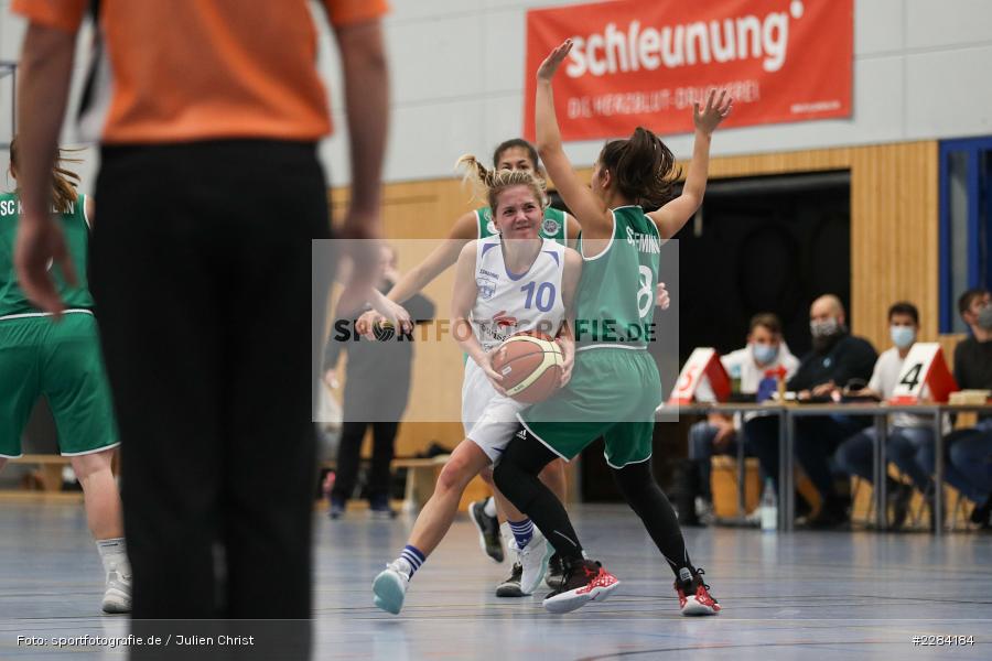 Teresa Hidalgo Gil, Sinja Sauer, Aurelia Barthel, Hans-Wilhelm-Renkhoff Halle, Marktheidenfeld, 25.10.2020, RBL, sport, action, Deutschland, Basketball, Regionalliga Damen HR-Nord, Oktober 2020, Saison 2020/2021, SC Kemmern 1930, TV Marktheidenfeld - Bild-ID: 2284184