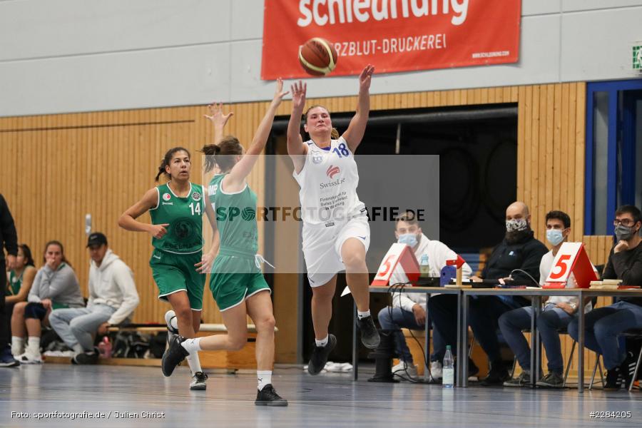 Teresa Hidalgo Gil, Hannah Schmid, Eva Kloos, Hans-Wilhelm-Renkhoff Halle, Marktheidenfeld, 25.10.2020, RBL, sport, action, Deutschland, Basketball, Regionalliga Damen HR-Nord, Oktober 2020, Saison 2020/2021, SC Kemmern 1930, TV Marktheidenfeld - Bild-ID: 2284205