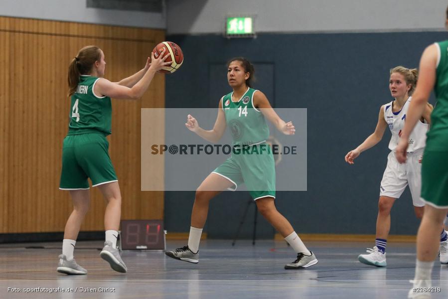 Mara Edelmann, Teresa Hidalgo Gil, Hans-Wilhelm-Renkhoff Halle, Marktheidenfeld, 25.10.2020, RBL, sport, action, Deutschland, Basketball, Regionalliga Damen HR-Nord, Oktober 2020, Saison 2020/2021, SC Kemmern 1930, TV Marktheidenfeld - Bild-ID: 2284218