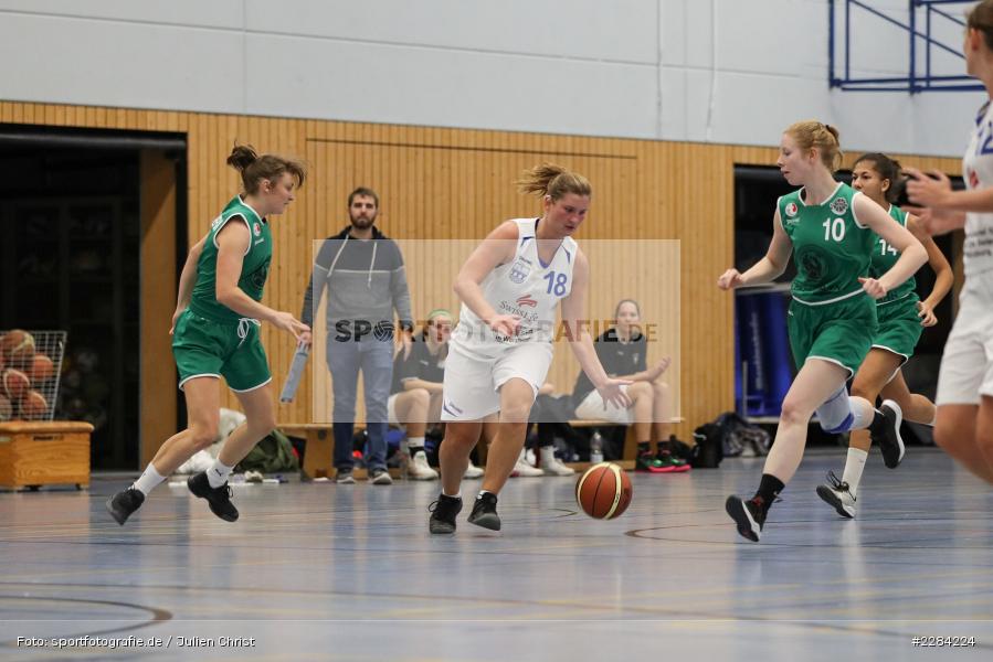 Hannah Schmid, Eva Kloos, Hans-Wilhelm-Renkhoff Halle, Marktheidenfeld, 25.10.2020, RBL, sport, action, Deutschland, Basketball, Regionalliga Damen HR-Nord, Oktober 2020, Saison 2020/2021, SC Kemmern 1930, TV Marktheidenfeld - Bild-ID: 2284224