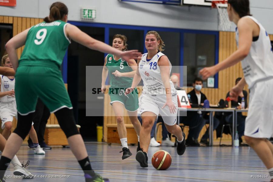 Hannah Schmid, Eva Kloos, Hans-Wilhelm-Renkhoff Halle, Marktheidenfeld, 25.10.2020, RBL, sport, action, Deutschland, Basketball, Regionalliga Damen HR-Nord, Oktober 2020, Saison 2020/2021, SC Kemmern 1930, TV Marktheidenfeld - Bild-ID: 2284239