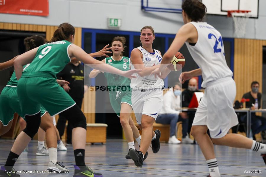 Hannah Schmid, Eva Kloos, Hans-Wilhelm-Renkhoff Halle, Marktheidenfeld, 25.10.2020, RBL, sport, action, Deutschland, Basketball, Regionalliga Damen HR-Nord, Oktober 2020, Saison 2020/2021, SC Kemmern 1930, TV Marktheidenfeld - Bild-ID: 2284240