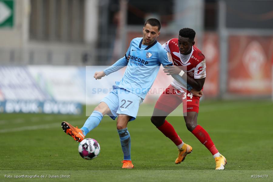 Frank Ronstadt, Milos Pantovic, FLYERALARM Arena, Würzburg, 01.11.2020, DFL, sport, action, Fussball, Deutschland, November 2020, Saison 2020/2021, Bundesliga, 2. Bundesliga, VfL Bochum, FC Würzburger Kickers - Bild-ID: 2284279 Frank Ronstadt, Milos Pantovic, FLYERALARM Arena, Würzburg, 01.11.2020, DFL, sport, action, Fussball, Deutschland, November 2020, Saison 2020/2021, Bundesliga, 2. Bundesliga, VfL Bochum, FC Würzburger Kickers - Bild-ID: 2284279