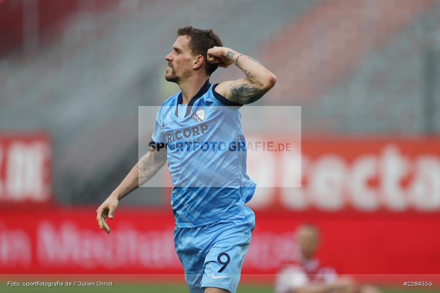 Torjubel, Simon Zoller, FLYERALARM Arena, Würzburg, 01.11.2020, DFL, sport, action, Fussball, Deutschland, November 2020, Saison 2020/2021, Bundesliga, 2. Bundesliga, VfL Bochum, FC Würzburger Kickers - Bild-ID: 2284336