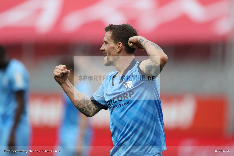 Torjubel, Simon Zoller, FLYERALARM Arena, Würzburg, 01.11.2020, DFL, sport, action, Fussball, Deutschland, November 2020, Saison 2020/2021, Bundesliga, 2. Bundesliga, VfL Bochum, FC Würzburger Kickers - Bild-ID: 2284338
