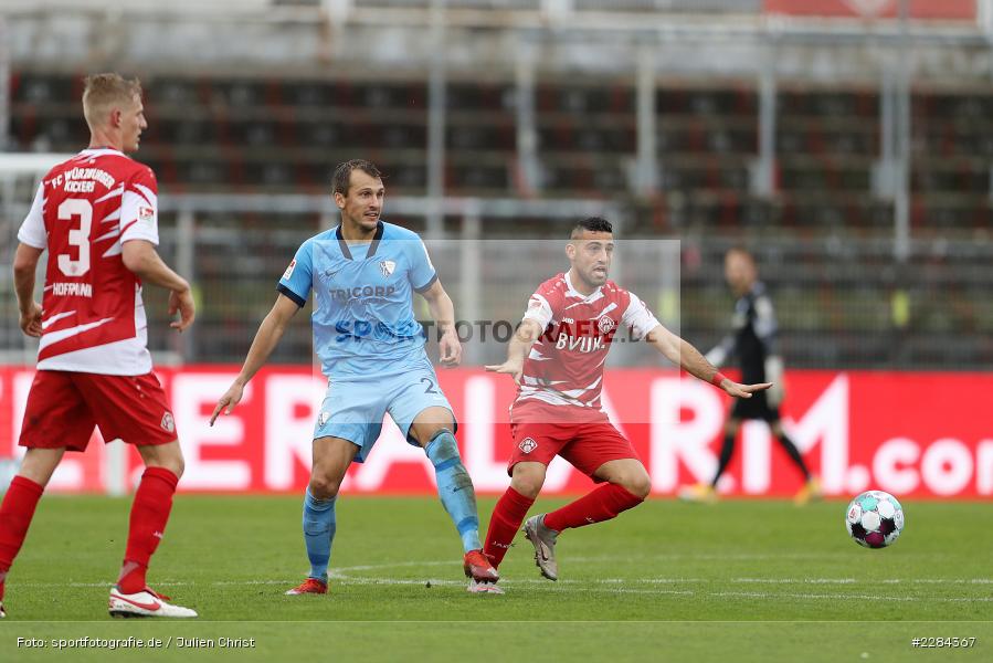 Christofer David, Robert Tesche, FLYERALARM Arena, Würzburg, 01.11.2020, DFL, sport, action, Fussball, Deutschland, November 2020, Saison 2020/2021, Bundesliga, 2. Bundesliga, VfL Bochum, FC Würzburger Kickers - Bild-ID: 2284367 Christofer David, Robert Tesche, FLYERALARM Arena, Würzburg, 01.11.2020, DFL, sport, action, Fussball, Deutschland, November 2020, Saison 2020/2021, Bundesliga, 2. Bundesliga, VfL Bochum, FC Würzburger Kickers - Bild-ID: 2284367