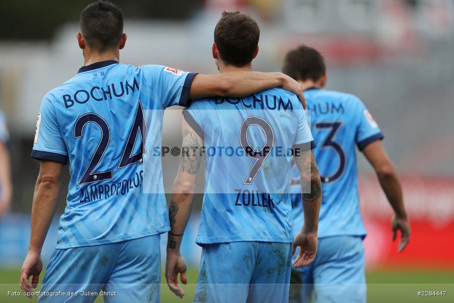 Torjubel, Simon Zoller, Vasilios Lampropoulos, FLYERALARM Arena, Würzburg, 01.11.2020, DFL, sport, action, Fussball, Deutschland, November 2020, Saison 2020/2021, Bundesliga, 2. Bundesliga, VfL Bochum, FC Würzburger Kickers - Bild-ID: 2284447