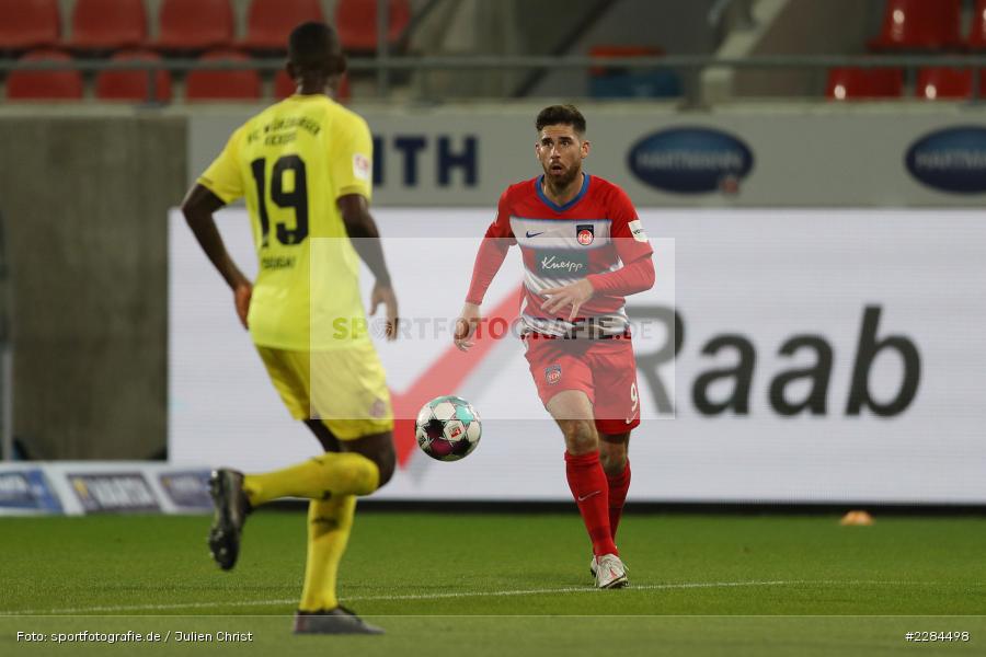 Stefan Schimmer, Voith-Arena, Heidenheim, 06.11.2020, DFL, sport, action, Fussball, Deutschland, November 2020, Saison 2020/2021, Bundesliga, 2. Bundesliga, FC Würzburger Kickers, 1. FC Heidenheim - Bild-ID: 2284498