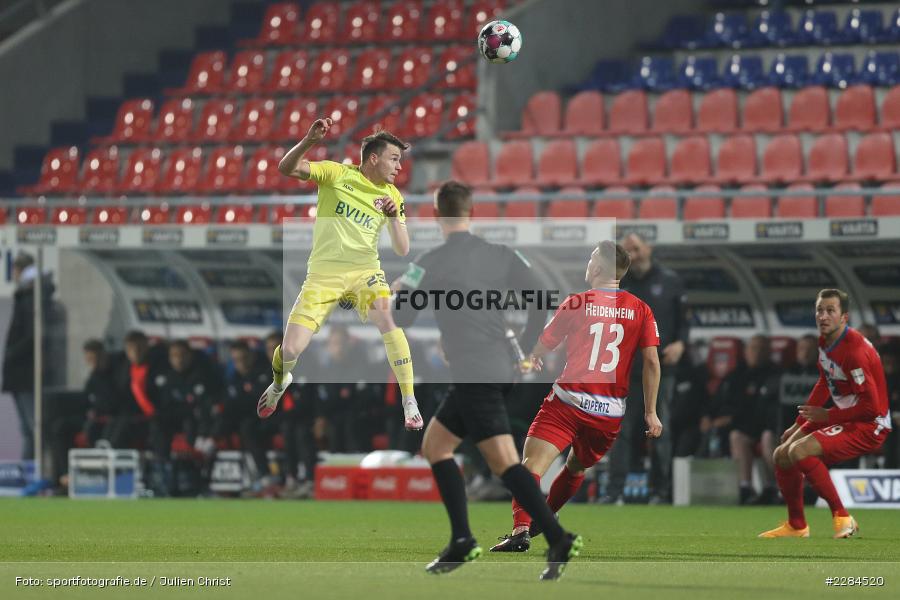 Robert Leipertz, Florian Flecker, Dr. Robert Kampka, Voith-Arena, Heidenheim, 06.11.2020, DFL, sport, action, Fussball, Deutschland, November 2020, Saison 2020/2021, Bundesliga, 2. Bundesliga, FC Würzburger Kickers, 1. FC Heidenheim - Bild-ID: 2284520 Robert Leipertz, Florian Flecker, Dr. Robert Kampka, Voith-Arena, Heidenheim, 06.11.2020, DFL, sport, action, Fussball, Deutschland, November 2020, Saison 2020/2021, Bundesliga, 2. Bundesliga, FC Würzburger Kickers, 1. FC Heidenheim - Bild-ID: 2284520