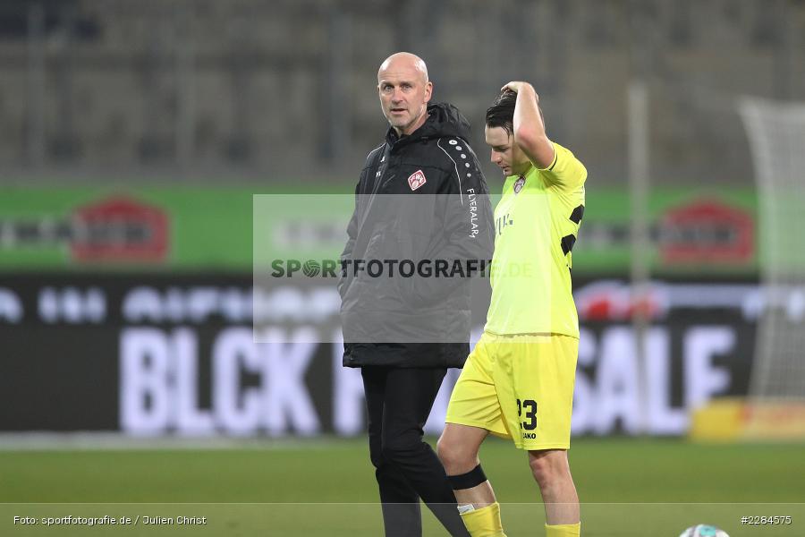 Florian Flecker, Marco Antwerpen, Voith-Arena, Heidenheim, 06.11.2020, DFL, sport, action, Fussball, Deutschland, November 2020, Saison 2020/2021, Bundesliga, 2. Bundesliga, FC Würzburger Kickers, 1. FC Heidenheim - Bild-ID: 2284575