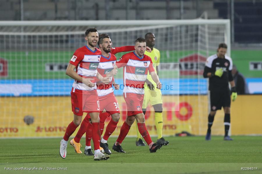 Denis Thomalla, Jubel, Norman Theuerkauf, Voith-Arena, Heidenheim, 06.11.2020, DFL, sport, action, Fussball, Deutschland, November 2020, Saison 2020/2021, Bundesliga, 2. Bundesliga, FC Würzburger Kickers, 1. FC Heidenheim - Bild-ID: 2284579 Denis Thomalla, Jubel, Norman Theuerkauf, Voith-Arena, Heidenheim, 06.11.2020, DFL, sport, action, Fussball, Deutschland, November 2020, Saison 2020/2021, Bundesliga, 2. Bundesliga, FC Würzburger Kickers, 1. FC Heidenheim - Bild-ID: 2284579