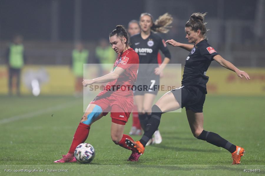 Verena Aschauer, Sophie Weidauer, Stadion am Brentanobad, Frankfurt, 13.11.2020, DFL, sport, action, Fussball, Deutschland, November 2020, Saison 2020/2021, Die Liga, FLYERALARM Frauen-Bundesliga, Frauen-Bundesliga, 1. Bundesliga Frauen, 1.FFC Turbine Potsdam, Eintracht Frankfurt Frauen - Bild-ID: 2284873 Verena Aschauer, Sophie Weidauer, Stadion am Brentanobad, Frankfurt, 13.11.2020, DFL, sport, action, Fussball, Deutschland, November 2020, Saison 2020/2021, Die Liga, FLYERALARM Frauen-Bundesliga, Frauen-Bundesliga, 1. Bundesliga Frauen, 1.FFC Turbine Potsdam, Eintracht Frankfurt Frauen - Bild-ID: 2284873