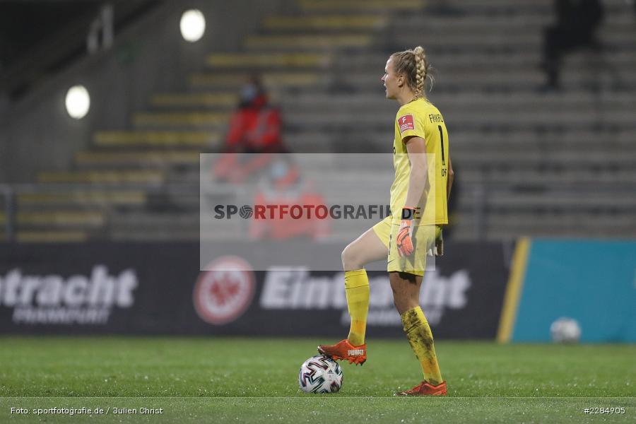 Merle Frohms, Stadion am Brentanobad, Frankfurt, 13.11.2020, DFL, sport, action, Fussball, Deutschland, November 2020, Saison 2020/2021, Die Liga, FLYERALARM Frauen-Bundesliga, Frauen-Bundesliga, 1. Bundesliga Frauen, 1.FFC Turbine Potsdam, Eintracht Frankfurt Frauen - Bild-ID: 2284905 Merle Frohms, Stadion am Brentanobad, Frankfurt, 13.11.2020, DFL, sport, action, Fussball, Deutschland, November 2020, Saison 2020/2021, Die Liga, FLYERALARM Frauen-Bundesliga, Frauen-Bundesliga, 1. Bundesliga Frauen, 1.FFC Turbine Potsdam, Eintracht Frankfurt Frauen - Bild-ID: 2284905