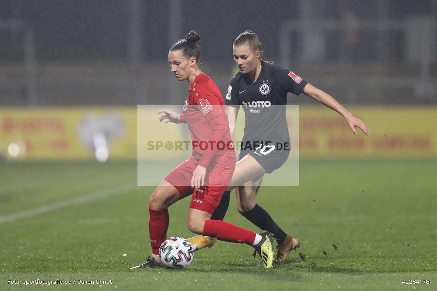 Laura Freigang, Sara Agrež, Stadion am Brentanobad, Frankfurt, 13.11.2020, DFL, sport, action, Fussball, Deutschland, November 2020, Saison 2020/2021, Die Liga, FLYERALARM Frauen-Bundesliga, Frauen-Bundesliga, 1. Bundesliga Frauen, 1.FFC Turbine Potsdam, Eintracht Frankfurt Frauen - Bild-ID: 2284978 Laura Freigang, Sara Agrež, Stadion am Brentanobad, Frankfurt, 13.11.2020, DFL, sport, action, Fussball, Deutschland, November 2020, Saison 2020/2021, Die Liga, FLYERALARM Frauen-Bundesliga, Frauen-Bundesliga, 1. Bundesliga Frauen, 1.FFC Turbine Potsdam, Eintracht Frankfurt Frauen - Bild-ID: 2284978