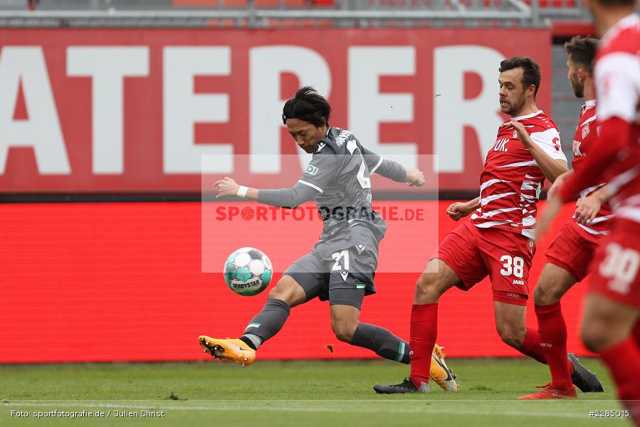 Robert Herrmann, Sei Muroya, FLYERALARM Arena, Würzburg, 22.11.2020, DFL, sport, action, Fussball, Deutschland, November 2020, Saison 2020/2021, 2. Bundesliga, Hannover 96, FC Würzburger Kickers - Bild-ID: 2285015 Robert Herrmann, Sei Muroya, FLYERALARM Arena, Würzburg, 22.11.2020, DFL, sport, action, Fussball, Deutschland, November 2020, Saison 2020/2021, 2. Bundesliga, Hannover 96, FC Würzburger Kickers - Bild-ID: 2285015