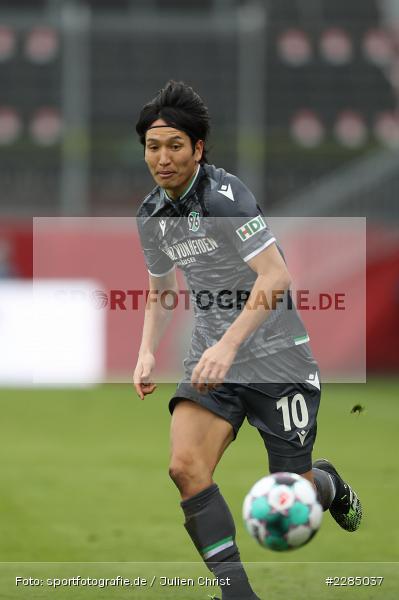 Genki Haraguchi, FLYERALARM Arena, Würzburg, 22.11.2020, DFL, sport, action, Fussball, Deutschland, November 2020, Saison 2020/2021, 2. Bundesliga, Hannover 96, FC Würzburger Kickers - Bild-ID: 2285037 Genki Haraguchi, FLYERALARM Arena, Würzburg, 22.11.2020, DFL, sport, action, Fussball, Deutschland, November 2020, Saison 2020/2021, 2. Bundesliga, Hannover 96, FC Würzburger Kickers - Bild-ID: 2285037