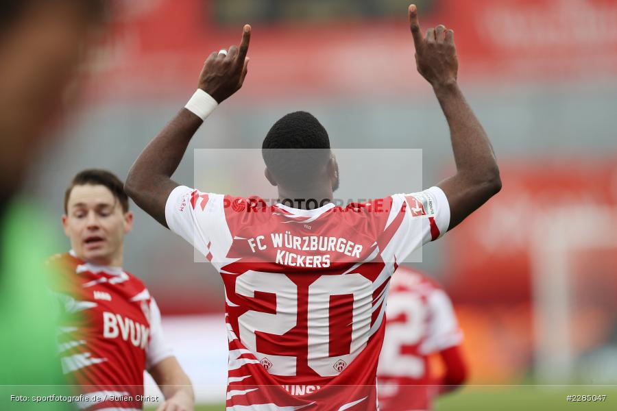 Torjubel, Ridge Munsy, FLYERALARM Arena, Würzburg, 22.11.2020, DFL, sport, action, Fussball, Deutschland, November 2020, Saison 2020/2021, 2. Bundesliga, Hannover 96, FC Würzburger Kickers - Bild-ID: 2285047 Torjubel, Ridge Munsy, FLYERALARM Arena, Würzburg, 22.11.2020, DFL, sport, action, Fussball, Deutschland, November 2020, Saison 2020/2021, 2. Bundesliga, Hannover 96, FC Würzburger Kickers - Bild-ID: 2285047