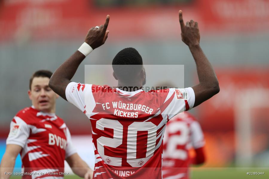 Torjubel, Ridge Munsy, FLYERALARM Arena, Würzburg, 22.11.2020, DFL, sport, action, Fussball, Deutschland, November 2020, Saison 2020/2021, 2. Bundesliga, Hannover 96, FC Würzburger Kickers - Bild-ID: 2285049 Torjubel, Ridge Munsy, FLYERALARM Arena, Würzburg, 22.11.2020, DFL, sport, action, Fussball, Deutschland, November 2020, Saison 2020/2021, 2. Bundesliga, Hannover 96, FC Würzburger Kickers - Bild-ID: 2285049