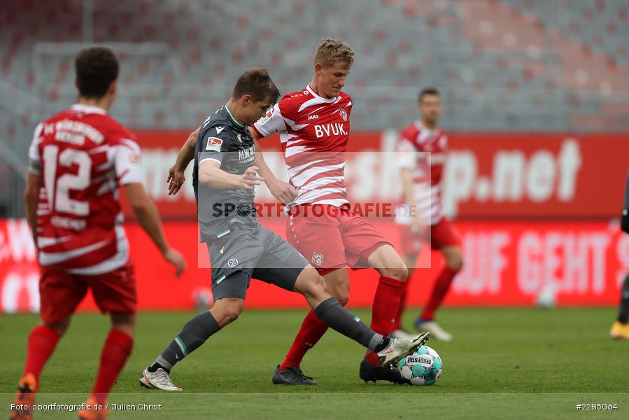 Jaka Bijol, Niklas Hoffmann, FLYERALARM Arena, Würzburg, 22.11.2020, DFL, sport, action, Fussball, Deutschland, November 2020, Saison 2020/2021, 2. Bundesliga, Hannover 96, FC Würzburger Kickers - Bild-ID: 2285064 Jaka Bijol, Niklas Hoffmann, FLYERALARM Arena, Würzburg, 22.11.2020, DFL, sport, action, Fussball, Deutschland, November 2020, Saison 2020/2021, 2. Bundesliga, Hannover 96, FC Würzburger Kickers - Bild-ID: 2285064