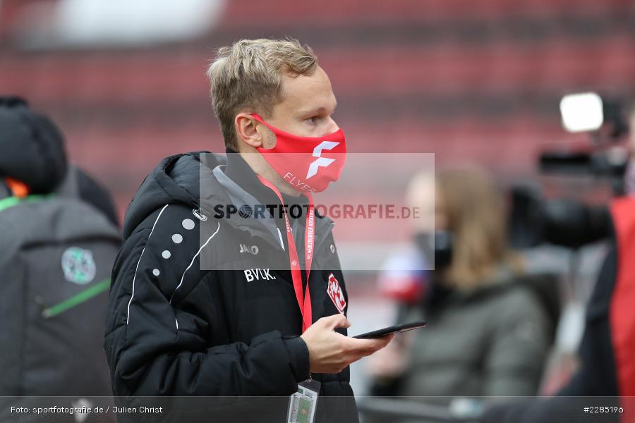 Pressesprecher, Nico Eichelbrönner, FLYERALARM Arena, Würzburg, 22.11.2020, DFL, sport, action, Fussball, Deutschland, November 2020, Saison 2020/2021, 2. Bundesliga, Hannover 96, FC Würzburger Kickers - Bild-ID: 2285196 Pressesprecher, Nico Eichelbrönner, FLYERALARM Arena, Würzburg, 22.11.2020, DFL, sport, action, Fussball, Deutschland, November 2020, Saison 2020/2021, 2. Bundesliga, Hannover 96, FC Würzburger Kickers - Bild-ID: 2285196