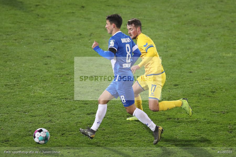 Yari Otto, Fabian Schnellhardt, Merck-Stadion am Böllenfalltor, Darmstadt, 27.11.2020, DFL, sport, action, Fussball, Deutschland, November 2020, Saison 2020/2021, 2. Bundesliga, Eintracht Braunschweig, SV Darmstadt 98 - Bild-ID: 2285331 Yari Otto, Fabian Schnellhardt, Merck-Stadion am Böllenfalltor, Darmstadt, 27.11.2020, DFL, sport, action, Fussball, Deutschland, November 2020, Saison 2020/2021, 2. Bundesliga, Eintracht Braunschweig, SV Darmstadt 98 - Bild-ID: 2285331