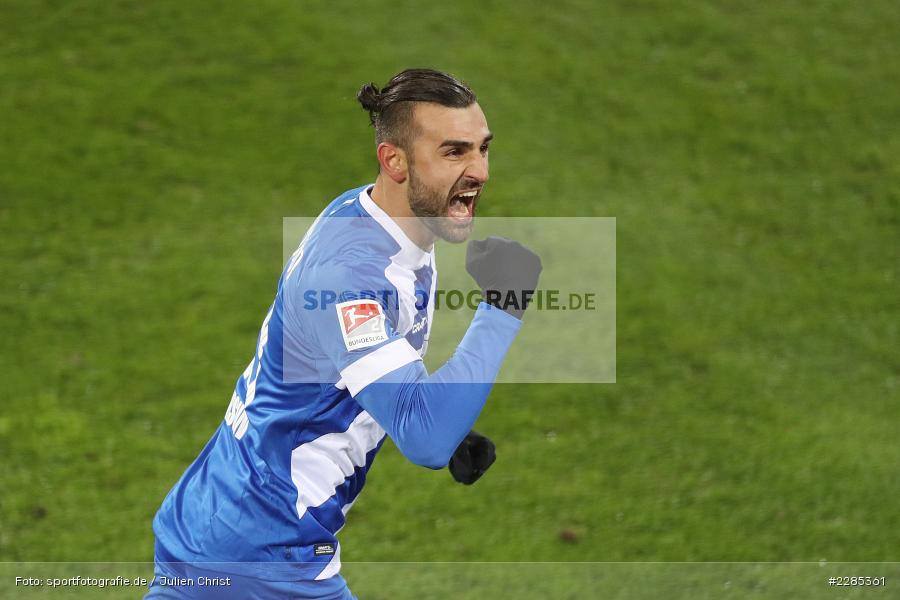 Faust, Torjubel, Jubel, Serdar Dursun, Merck-Stadion am Böllenfalltor, Darmstadt, 27.11.2020, DFL, sport, action, Fussball, Deutschland, November 2020, Saison 2020/2021, 2. Bundesliga, Eintracht Braunschweig, SV Darmstadt 98 - Bild-ID: 2285361 Faust, Torjubel, Jubel, Serdar Dursun, Merck-Stadion am Böllenfalltor, Darmstadt, 27.11.2020, DFL, sport, action, Fussball, Deutschland, November 2020, Saison 2020/2021, 2. Bundesliga, Eintracht Braunschweig, SV Darmstadt 98 - Bild-ID: 2285361