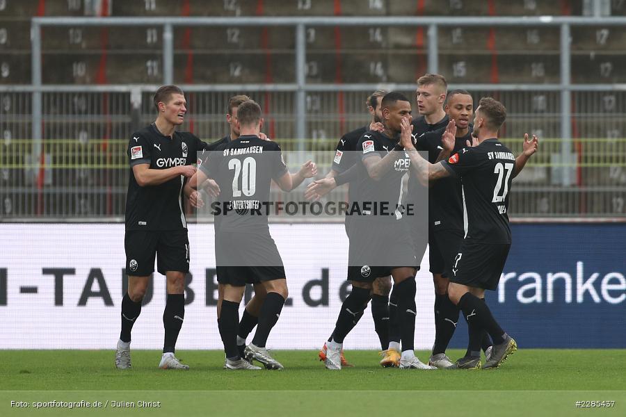 Robin Scheu, Nikolas Nartey, Emanuel Taffertshofer, Torjubel, Daniel Keita Ruel, FLYERALARM Arena, Würzburg, 06.12.2020, DFL, sport, action, Fussball, Deutschland, Dezember 2020, Saison 2020/2021, 2. Bundesliga, SV Sandhausen, FC Würzburger Kickers - Bild-ID: 2285437 Robin Scheu, Nikolas Nartey, Emanuel Taffertshofer, Torjubel, Daniel Keita Ruel, FLYERALARM Arena, Würzburg, 06.12.2020, DFL, sport, action, Fussball, Deutschland, Dezember 2020, Saison 2020/2021, 2. Bundesliga, SV Sandhausen, FC Würzburger Kickers - Bild-ID: 2285437