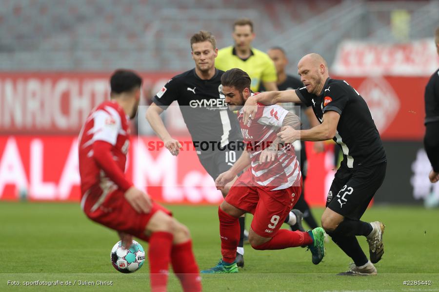 Gerrit Nauber, Dominic Baumann, FLYERALARM Arena, Würzburg, 06.12.2020, DFL, sport, action, Fussball, Deutschland, Dezember 2020, Saison 2020/2021, 2. Bundesliga, SV Sandhausen, FC Würzburger Kickers - Bild-ID: 2285442 Gerrit Nauber, Dominic Baumann, FLYERALARM Arena, Würzburg, 06.12.2020, DFL, sport, action, Fussball, Deutschland, Dezember 2020, Saison 2020/2021, 2. Bundesliga, SV Sandhausen, FC Würzburger Kickers - Bild-ID: 2285442