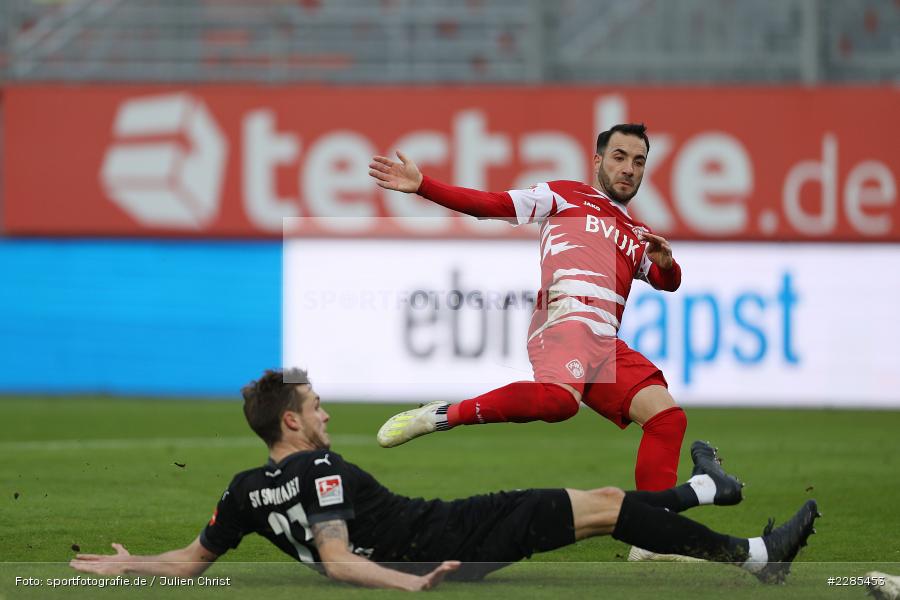 Torszene, Nils Röseler, Mitja Lotric, FLYERALARM Arena, Würzburg, 06.12.2020, DFL, sport, action, Fussball, Deutschland, Dezember 2020, Saison 2020/2021, 2. Bundesliga, SV Sandhausen, FC Würzburger Kickers - Bild-ID: 2285453