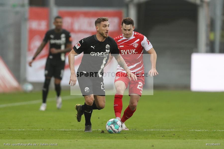 Florian Flecker, Robin Scheu, FLYERALARM Arena, Würzburg, 06.12.2020, DFL, sport, action, Fussball, Deutschland, Dezember 2020, Saison 2020/2021, 2. Bundesliga, SV Sandhausen, FC Würzburger Kickers - Bild-ID: 2285455 Florian Flecker, Robin Scheu, FLYERALARM Arena, Würzburg, 06.12.2020, DFL, sport, action, Fussball, Deutschland, Dezember 2020, Saison 2020/2021, 2. Bundesliga, SV Sandhausen, FC Würzburger Kickers - Bild-ID: 2285455