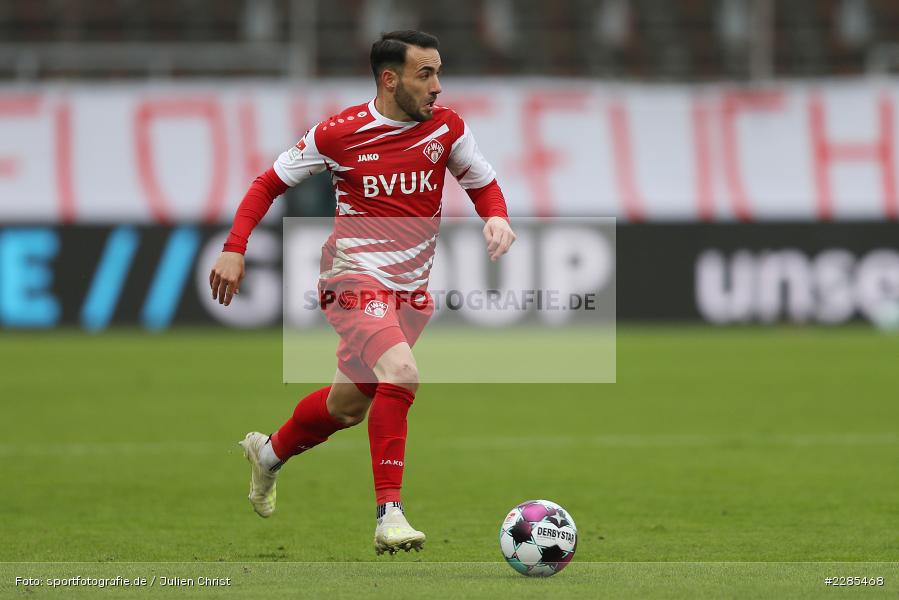 Mitja Lotric, FLYERALARM Arena, Würzburg, 06.12.2020, DFL, sport, action, Fussball, Deutschland, Dezember 2020, Saison 2020/2021, 2. Bundesliga, SV Sandhausen, FC Würzburger Kickers - Bild-ID: 2285468
