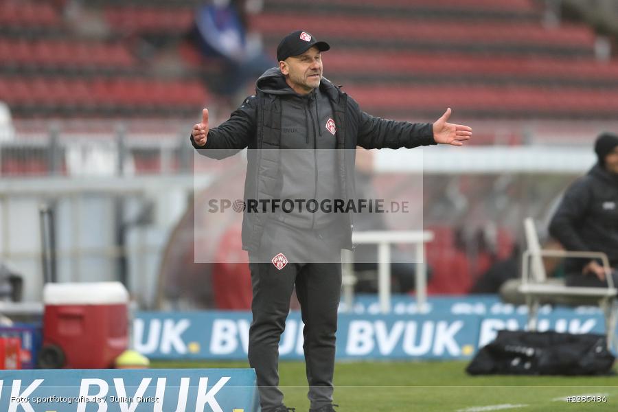 gestikuliert, Bernhard Trares, FLYERALARM Arena, Würzburg, 06.12.2020, DFL, sport, action, Fussball, Deutschland, Dezember 2020, Saison 2020/2021, 2. Bundesliga, SV Sandhausen, FC Würzburger Kickers - Bild-ID: 2285486