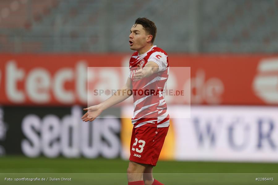 Hände, reklamiert, Florian Flecker, FLYERALARM Arena, Würzburg, 06.12.2020, DFL, sport, action, Fussball, Deutschland, Dezember 2020, Saison 2020/2021, 2. Bundesliga, SV Sandhausen, FC Würzburger Kickers - Bild-ID: 2285493
