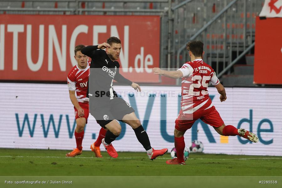 Dominik Meisel, Alexander Esswein, FLYERALARM Arena, Würzburg, 06.12.2020, DFL, sport, action, Fussball, Deutschland, Dezember 2020, Saison 2020/2021, 2. Bundesliga, SV Sandhausen, FC Würzburger Kickers - Bild-ID: 2285538 Dominik Meisel, Alexander Esswein, FLYERALARM Arena, Würzburg, 06.12.2020, DFL, sport, action, Fussball, Deutschland, Dezember 2020, Saison 2020/2021, 2. Bundesliga, SV Sandhausen, FC Würzburger Kickers - Bild-ID: 2285538