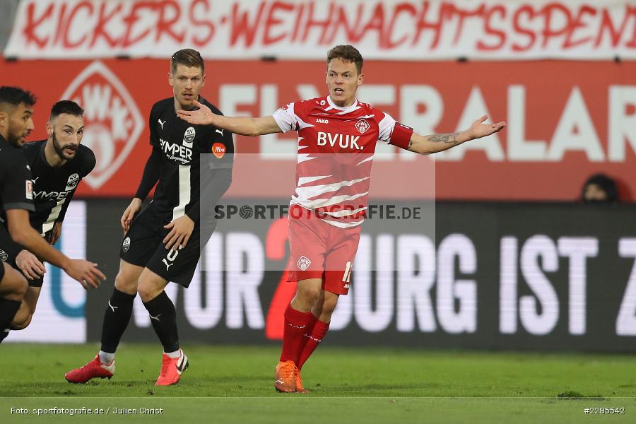 Arm, gestikuliert, reklamiert, Patrick Sontheimer, FLYERALARM Arena, Würzburg, 06.12.2020, DFL, sport, action, Fussball, Deutschland, Dezember 2020, Saison 2020/2021, 2. Bundesliga, SV Sandhausen, FC Würzburger Kickers - Bild-ID: 2285542 Arm, gestikuliert, reklamiert, Patrick Sontheimer, FLYERALARM Arena, Würzburg, 06.12.2020, DFL, sport, action, Fussball, Deutschland, Dezember 2020, Saison 2020/2021, 2. Bundesliga, SV Sandhausen, FC Würzburger Kickers - Bild-ID: 2285542