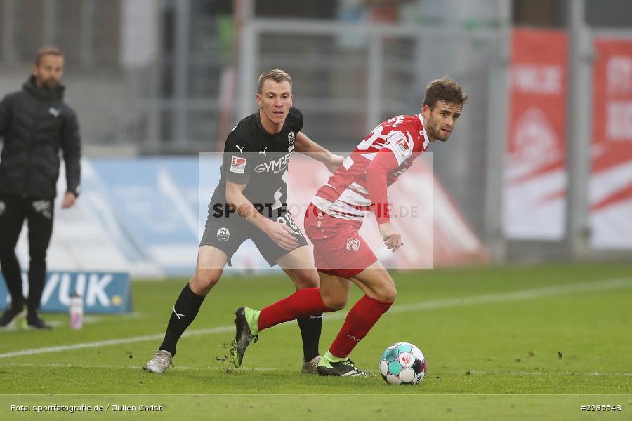 Daniel Hägele, Emanuel Taffertshofer, FLYERALARM Arena, Würzburg, 06.12.2020, DFL, sport, action, Fussball, Deutschland, Dezember 2020, Saison 2020/2021, 2. Bundesliga, SV Sandhausen, FC Würzburger Kickers - Bild-ID: 2285548 Daniel Hägele, Emanuel Taffertshofer, FLYERALARM Arena, Würzburg, 06.12.2020, DFL, sport, action, Fussball, Deutschland, Dezember 2020, Saison 2020/2021, 2. Bundesliga, SV Sandhausen, FC Würzburger Kickers - Bild-ID: 2285548