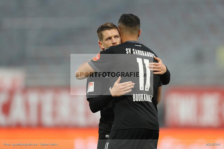 Arme, Emotionen, Torjubel, Denis Linsmayer, Aziz Bouhaddouz, FLYERALARM Arena, Würzburg, 06.12.2020, DFL, sport, action, Fussball, Deutschland, Dezember 2020, Saison 2020/2021, 2. Bundesliga, SV Sandhausen, FC Würzburger Kickers - Bild-ID: 2285549 Arme, Emotionen, Torjubel, Denis Linsmayer, Aziz Bouhaddouz, FLYERALARM Arena, Würzburg, 06.12.2020, DFL, sport, action, Fussball, Deutschland, Dezember 2020, Saison 2020/2021, 2. Bundesliga, SV Sandhausen, FC Würzburger Kickers - Bild-ID: 2285549