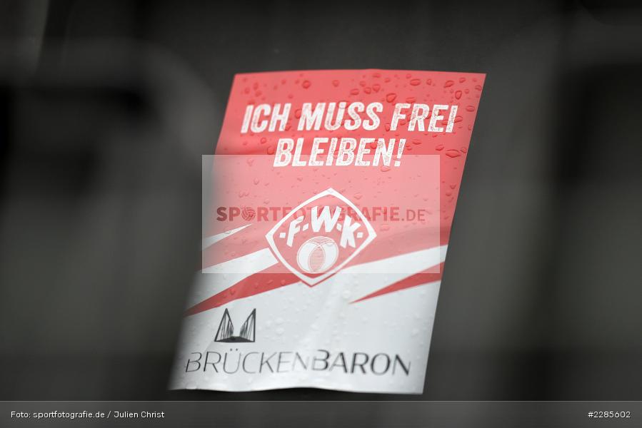 Corona, Sitzplatz, Hinweis, Geisterspiel, FLYERALARM Arena, Würzburg, 06.12.2020, DFL, sport, action, Fussball, Deutschland, Dezember 2020, Saison 2020/2021, 2. Bundesliga, SV Sandhausen, FC Würzburger Kickers - Bild-ID: 2285602