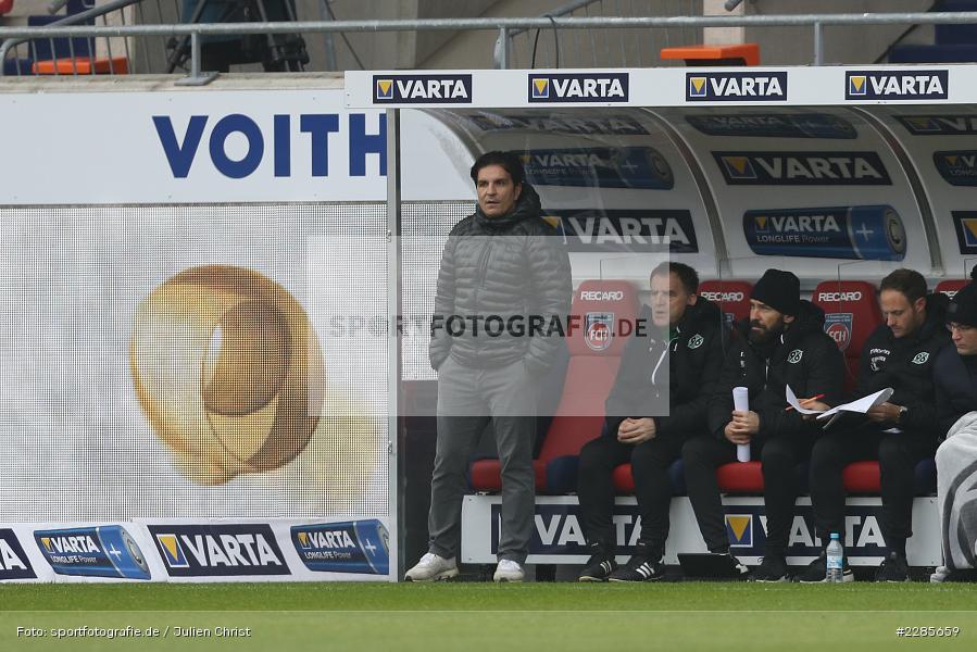 Kenan Kocak, Voith-Arena, Heidenheim, 12.12.2020, DFL, sport, action, Fussball, Deutschland, Dezember 2020, Saison 2020/2021, 2. Bundesliga, Hannover 96, 1. FC Heidenheim 1846 - Bild-ID: 2285659