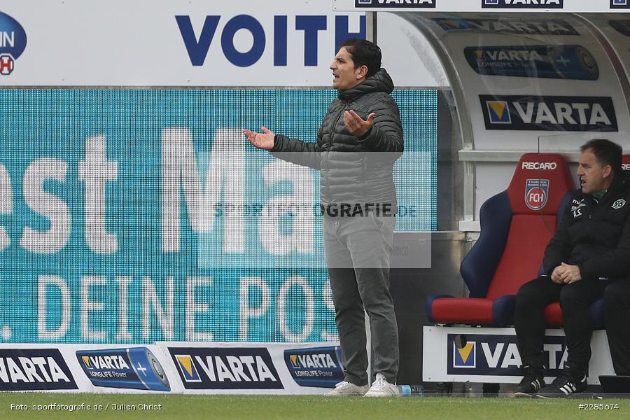 Kenan Kocak, Voith-Arena, Heidenheim, 12.12.2020, DFL, sport, action, Fussball, Deutschland, Dezember 2020, Saison 2020/2021, 2. Bundesliga, Hannover 96, 1. FC Heidenheim 1846 - Bild-ID: 2285674 Kenan Kocak, Voith-Arena, Heidenheim, 12.12.2020, DFL, sport, action, Fussball, Deutschland, Dezember 2020, Saison 2020/2021, 2. Bundesliga, Hannover 96, 1. FC Heidenheim 1846 - Bild-ID: 2285674