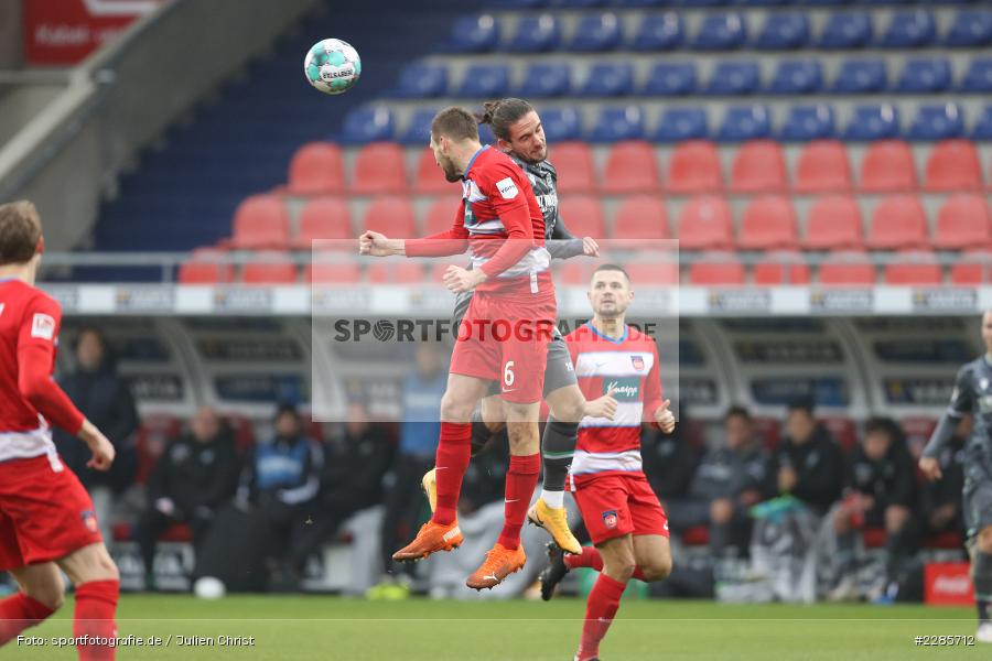 Valmir Sulejmani, Patrick Mainka, Voith-Arena, Heidenheim, 12.12.2020, DFL, sport, action, Fussball, Deutschland, Dezember 2020, Saison 2020/2021, 2. Bundesliga, Hannover 96, 1. FC Heidenheim 1846 - Bild-ID: 2285712 Valmir Sulejmani, Patrick Mainka, Voith-Arena, Heidenheim, 12.12.2020, DFL, sport, action, Fussball, Deutschland, Dezember 2020, Saison 2020/2021, 2. Bundesliga, Hannover 96, 1. FC Heidenheim 1846 - Bild-ID: 2285712