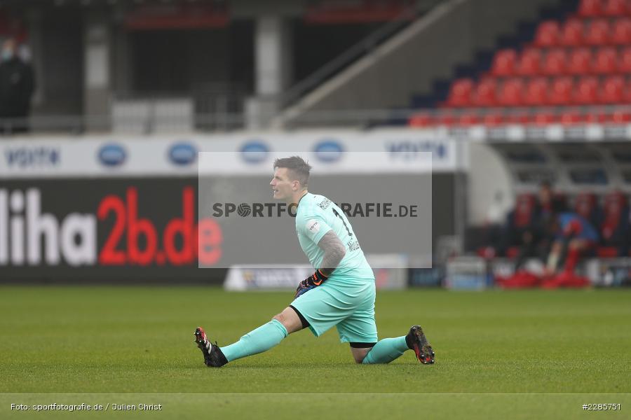 Torwart, Kevin Müller, Voith-Arena, Heidenheim, 12.12.2020, DFL, sport, action, Fussball, Deutschland, Dezember 2020, Saison 2020/2021, 2. Bundesliga, Hannover 96, 1. FC Heidenheim 1846 - Bild-ID: 2285751