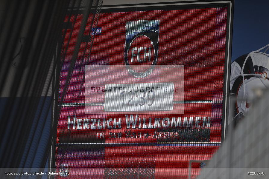 Infotafel, Anzeigetafel, Voith-Arena, Heidenheim, 12.12.2020, DFL, sport, action, Fussball, Deutschland, Dezember 2020, Saison 2020/2021, 2. Bundesliga, Hannover 96, 1. FC Heidenheim 1846 - Bild-ID: 2285778 Infotafel, Anzeigetafel, Voith-Arena, Heidenheim, 12.12.2020, DFL, sport, action, Fussball, Deutschland, Dezember 2020, Saison 2020/2021, 2. Bundesliga, Hannover 96, 1. FC Heidenheim 1846 - Bild-ID: 2285778
