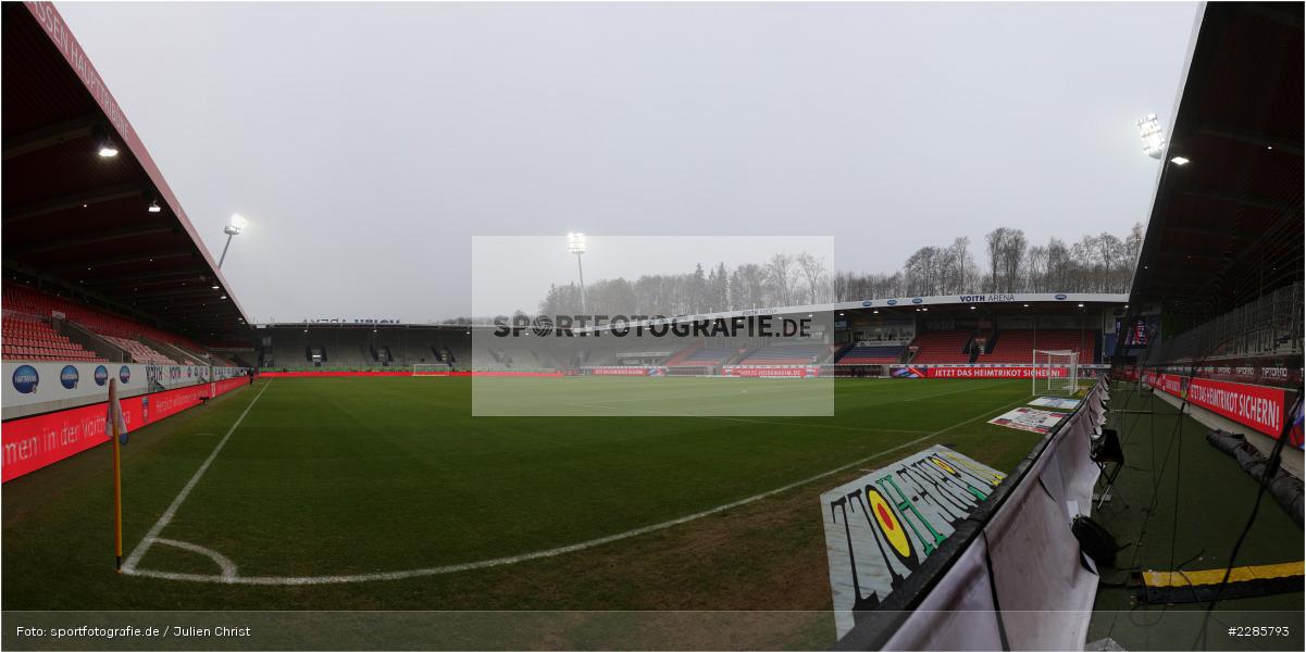 Stadion, Voith-Arena, Heidenheim, 12.12.2020, DFL, sport, action, Fussball, Deutschland, Dezember 2020, Saison 2020/2021, 2. Bundesliga, Hannover 96, 1. FC Heidenheim 1846 - Bild-ID: 2285793