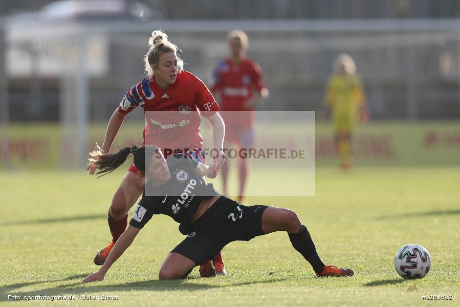 Carolin Simon, Laura Feiersinger, Stadion am Brentanobad, Frankfurt, 13.12.2020, DFL, sport, action, Fussball, Deutschland, Dezember 2020, Saison 2020/2021, Frauen-Bundesliga, FFBL, FLYERALARM Frauen-Bundesliga, FC Bayern München, Eintracht Frankfurt - Bild-ID: 2285822 Carolin Simon, Laura Feiersinger, Stadion am Brentanobad, Frankfurt, 13.12.2020, DFL, sport, action, Fussball, Deutschland, Dezember 2020, Saison 2020/2021, Frauen-Bundesliga, FFBL, FLYERALARM Frauen-Bundesliga, FC Bayern München, Eintracht Frankfurt - Bild-ID: 2285822