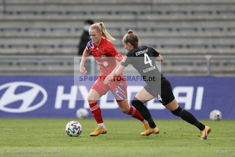 Sophia Kleinherne, Lea Schüller, Stadion am Brentanobad, Frankfurt, 13.12.2020, DFL, sport, action, Fussball, Deutschland, Dezember 2020, Saison 2020/2021, Frauen-Bundesliga, FFBL, FLYERALARM Frauen-Bundesliga, FC Bayern München, Eintracht Frankfurt - Bild-ID: 2285871 Sophia Kleinherne, Lea Schüller, Stadion am Brentanobad, Frankfurt, 13.12.2020, DFL, sport, action, Fussball, Deutschland, Dezember 2020, Saison 2020/2021, Frauen-Bundesliga, FFBL, FLYERALARM Frauen-Bundesliga, FC Bayern München, Eintracht Frankfurt - Bild-ID: 2285871