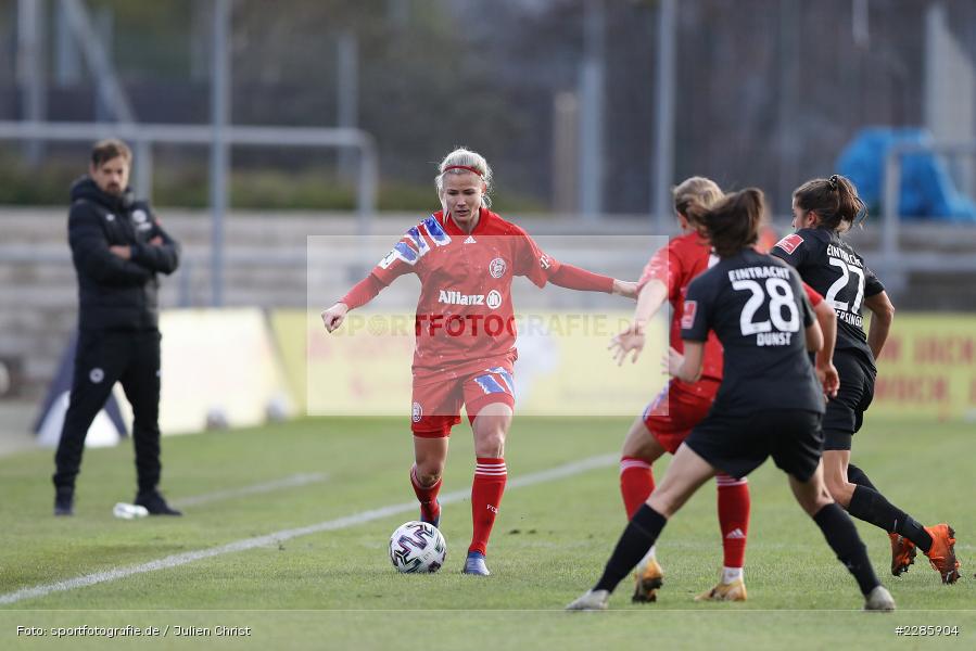 Sydney Lohmann, Laura Feiersinger, Barbara Dunst, Hanna Glas, Stadion am Brentanobad, Frankfurt, 13.12.2020, DFL, sport, action, Fussball, Deutschland, Dezember 2020, Saison 2020/2021, Frauen-Bundesliga, FFBL, FLYERALARM Frauen-Bundesliga, FC Bayern München, Eintracht Frankfurt - Bild-ID: 2285904 Sydney Lohmann, Laura Feiersinger, Barbara Dunst, Hanna Glas, Stadion am Brentanobad, Frankfurt, 13.12.2020, DFL, sport, action, Fussball, Deutschland, Dezember 2020, Saison 2020/2021, Frauen-Bundesliga, FFBL, FLYERALARM Frauen-Bundesliga, FC Bayern München, Eintracht Frankfurt - Bild-ID: 2285904