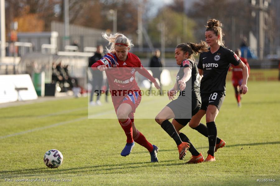 Verena Aschauer, Virginia Kirchberger, Hanna Glas, Stadion am Brentanobad, Frankfurt, 13.12.2020, DFL, sport, action, Fussball, Deutschland, Dezember 2020, Saison 2020/2021, Frauen-Bundesliga, FFBL, FLYERALARM Frauen-Bundesliga, FC Bayern München, Eintracht Frankfurt - Bild-ID: 2285946 Verena Aschauer, Virginia Kirchberger, Hanna Glas, Stadion am Brentanobad, Frankfurt, 13.12.2020, DFL, sport, action, Fussball, Deutschland, Dezember 2020, Saison 2020/2021, Frauen-Bundesliga, FFBL, FLYERALARM Frauen-Bundesliga, FC Bayern München, Eintracht Frankfurt - Bild-ID: 2285946