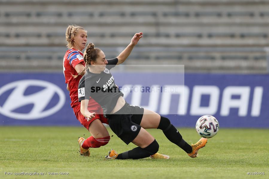 Klara Bühl, Sophia Kleinherne, Stadion am Brentanobad, Frankfurt, 13.12.2020, DFL, sport, action, Fussball, Deutschland, Dezember 2020, Saison 2020/2021, Frauen-Bundesliga, FFBL, FLYERALARM Frauen-Bundesliga, FC Bayern München, Eintracht Frankfurt - Bild-ID: 2285955 Klara Bühl, Sophia Kleinherne, Stadion am Brentanobad, Frankfurt, 13.12.2020, DFL, sport, action, Fussball, Deutschland, Dezember 2020, Saison 2020/2021, Frauen-Bundesliga, FFBL, FLYERALARM Frauen-Bundesliga, FC Bayern München, Eintracht Frankfurt - Bild-ID: 2285955